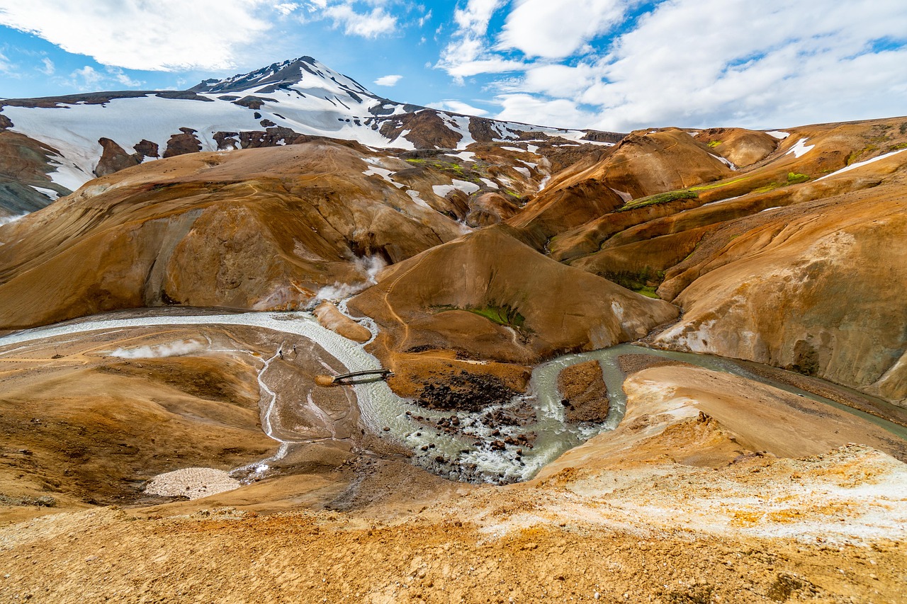 Blue Lagoon geothermal spa in Iceland with milky blue water and rising steam